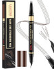 Lavone Eyebrow Pen 2-In-1 Eyebrow Pencils For Women With 4 Tip Microblading Eyebrow Pencil And Curved Precise Brow Pencil Waterproof Eyebrow Pencil Create Full Natural Hair-Like Brows Dark Brown