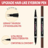 Lavone Hair-Like Eyebrow Pen Makeup Kit Eyebrow Pencils For Women With Waterproof Microblading Eyebrow Pencil Eyebrow Pomade Eyeliner And Eyebrow Brush Create Full Natural Brows Dark Brown