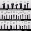 Maange Makeup Brushes 49 Pcs Makeup Kit Multi-Functional Makeup Tool Set With Makeup Brush Foundation Brush Make Up Brushes Set (Black 49 Piece Set)
