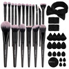 Maange Makeup Brush Set 38 Pcs Premium Synthetic Makeup Brushes For Foundation Powder Concealers Blush Eye Shadows Make Up Brushes Kits - Champagne