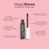 Mcobeauty - Magic Brows - Dark Brown Brow Gel - 3-In-1 Tinted Volumizing Eyebrow Gel - Tints Fills And Holds - Includes An Eyebrow Spoolie Brush - For Natural Looking Finish - Stocking Stuffers
