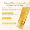 Medicube Kojic Acid Overnight Care & Nourish Duo For Troubled Skin: Kojic Acid Turmeric Overnight Wrapping Peel Off Mask And Kojic Acid Turmeric Clarifying & Balancing Capsule Serum