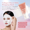 Medicube Collagen Milky Glazed Wrapping Mask & Jelly Brush Duo  Daytime Wrapping Mask For Instant Radiance And Glazed Skin  Prep Hydrate And Glow With 130Da Collagen And Milk Protein