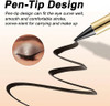 Matte Eyeliner Pencil Highly Pigmented Eyeliner Cream with Waterproof and Retractable Eye Liner Pencils for Intense or Simple Eye Makeup (Grey)
