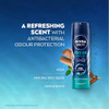 Nivea Men Fresh Ocean Deodorant Spray With Ocean Extracts Long-Lasting Aqua Scent Odor Protection & Skin Care 150Ml Body Spray For Men Fresh Citrus Lavender & Amber Fragrance Pack Of 3