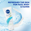 Nivea Soft Refreshingly Soft Moisturizing Cream For Face Body And Hands Lightweight Non-Greasy 48-Hour Body Moisturizer With Jojoba Oil And Vitamin E 6.8 Oz Jar Pack Of 3