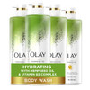 Olay Hydrating Body Wash For Women With Hempseed Oil And Vitamin B3 20 Fl Oz (Pack Of 4)