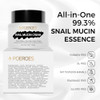 Poeroes Snail Mucin Face Cream 16.92 Fl Oz - Daily Moisturizer For Dry Sensitive Acne-Prone Skin Hydrating Lotion