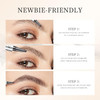 Qic Eyebrow 4 Tip Brow Pencil Microblading Pen Waterproof Long-Lasting With  Micro-Fork Tip Applicator For Natural Brows (Dark Brown-02)