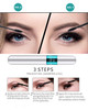 Qic 4D Silk Fiber Lash Mascara 2 In 1 Mascara For Natural Lengthening And Thickening Effect(Pack Of Cyan Black)