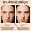 Qic Full Coverage Concealer Creamundereye Corrector Conceal For All Skin Tones Hides Scarsdark Spotswaterproof Long-Lasting Hydrating Concealer For Women (140 1.41 Fl Oz)