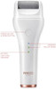 Red By Kiss Cordless Electric Foot File Callus Remover 3 Roller Heads & 2 Speed Setting Long And Curved Roller Head Stone Wet & Dry Dual Purpose Up To 2 Hr Runtime Easy & Portable