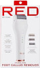 Red By Kiss Cordless Electric Foot File Callus Remover 3 Roller Heads & 2 Speed Setting Long And Curved Roller Head Stone Wet & Dry Dual Purpose Up To 2 Hr Runtime Easy & Portable