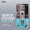Red By Kiss Quick Cover Root Touch Up Stick Water-Resistant Temporary Gray Hair Concealer With Brush For Roots And Beard Long-Lasting Coverage Easy Application (2 Pack Black)