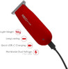 Red By Kiss Mini Cordless Hair Clipper & Grooming Organizer Bag