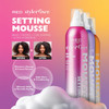 Red By Kiss Setting Mousse Braid Frizz Control Curl Definition Shine Maximize Volume Ultimate Hold Long Lasting Non Sticky Creamy Foam Style Perfector (12 Ounces Extra Shine & Hydration)
