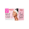 Red By Kiss Hair Wrapping Strip Ultra Strong 2X Longer Stretch 40 Strips Suitable For Wet/Dry Hair White Styling Paper For Sleek Hairstyles (2.5" White 1 Pack)