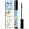 Sky Organics - Organic Lash & Brow Oil & Applicator - Eyelash Serum - Castor Oil Organic - Moringa Amla Vitamin E - Lashes Eyebrows - Hair Oil - Self Care Beauty - S For Women - .4 Fl Oz 12Ml