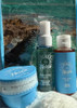 Solo En Ibiza Barcelona Bliss Summer Bath  Set Bubble Bath Body Mist And Body Butter Blue Travel Case