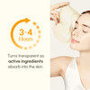 The Face Shop Original Vegan Collagen Face Mask Korean Glass Skin Essential Peptide Hydrogel Mask For Firming & Skin Elasticity Moisturizing 4Ea