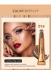 Urqt Cream Bronzer Contour Beauty Wand Highlighter Contour Blush With Cushion Applicator Liquid Face Bronzer Makeup Wand Lightweight Natural Super Silky Cream Contour Stick Beauty Light Wand (Contour+Blush+Highlighter)