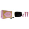Versace Bright Crystal Women 3Oz Edt Spray 3.4Oz Shower Gel 3.4Oz Body Lotion Bag 4 Pc  Set