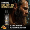 Viking Revolution Beard Wash And Beard Conditioner For Men With Argan Oil And Jojoba Oil - Beard Softener And Strengthener Beard Care Beard Shampoo And Conditioner With Beard Oil (5Oz Spiced Vanilla)