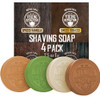 Viking Revolution Shaving Soap For Men - Shave Soap For Use With Shaving Brush And Bowl For Smoothest Wet Shave Shaving Soap Puck - 4 Pack Variety Each Pack 2.5Oz