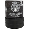 Viking Revolution Skin Cleaning Agent Activated Charcoal Soap For Men W/Dead Sea Mud Body And Face Cleansercleansing Blackheads - Peppermint & Eucalyptus Scent 6 Oz (Pack Of 2)