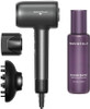 Wavytalk Turblow Pro Fast Drying Hair Dryer Grey And Heat Protectant Spray For Hair 5 Fl Oz