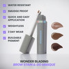 Wonderskin Wonder Blading Brow Stain & Go Masque - Long Lasting Eye Brow Tint Transfer Proof And Smudge Proof Eyebrow Tint Stain (Brunette)