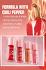 Bangfeng Intense Heat Plumping Lip Gloss With Chili Extract - Juicy & Full Lips Instant 30% Plumper Look Glossy Shine Fuller Lip Plumper Lip Mirror Lip Plumping Gloss (05#)