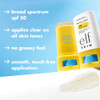 E.L.F. Skin Suntouchable Invisi-Stick Spf 50 Clear Sunscreen For A Natural Finish Made With Moisturizing Sunflower Seed Oil Vegan & Cruelty-