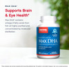 Jarrow Formulas MaxDHA - 180 Softgels - High Purity Fish Oil - Supports Brain & Eye Health - Concentrated in Omega-3 Fatty Acids & Enriched in DHA - 90 Servings