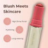 Haus Laboratories Color Fuse Longwear Hydrating Glassy Lip + Cheek Blush Balm Stick - Glassy Rosette