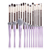 Jessup Professional Eye Makeup Brushes Set Natural-Synthetic T284 Bundled With Makeup Brushes Set Luxury Purple T512