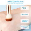 Jessup Eye Makeup Brushes Set Labeled Bamboo T137 Bundled With Face Kabuki Makeup Brushes Set T517