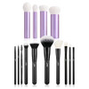 Jessup Makeup Brush Set 10Pcs Black T323 Bundled With Face Kabuki Makeup Brushes Set T517