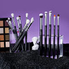 Jessup Eye Makeup Brushes Set Professional 15Pcs T177 Bundled With Face Kabuki Makeup Brushes Set T517