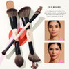 Jessup Makeup Brushes Set 7Pcs Double Sided T600 Bundled With Face Kabuki Makeup Brushes Set T517