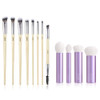 Jessup Eyeshadow Brush Set 8Pcs T328 Bundled With Face Kabuki Makeup Brushes Set T517