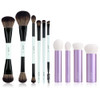 Jessup Makeup Brush Set 6Pcs Double Sided T501 Bundled With Face Kabuki Makeup Brushes Set T517