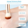 Jessup Professional Bamboo Makeup Brushes Premium Synthetic Foundation Powder Concealer Blush Highlight Eye Blending Cosmetic Brush Set 25Pcs T135