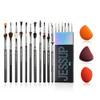 Jessup Eye Makeup Brushes Set Professonal T341 Bundled With Makeup Sponge Set Sp013