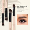 Jessup Makeup Eye Brushes T509 Bundled With Foundation Brush And Concealer Brush T497