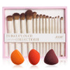 Jessup Makeup Brushes Set T329-G Bundled With Makeup Sponge Set Sp013
