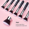 Jessup Kabuki Foundation Brush For Face B069-080 Bundled With Makeup Brushes Set Professional T512