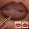 Jimyauqin 3Pcs 2 In 1 Lip Liner Set - Matte Nude Creamy Lip Pencil Dark Brown Red High Pigmented Long-Lasting Lip Liner With Plumping Effect (Milky Tea+Caramel+Grapes 3Pcs)