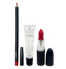 Mac Cosmetics Claim To Fame Lip Trio: Ruby Woo - Lip Pencil Lipstick & Lipglass