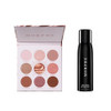 Morphe Rich & Foiled Eyeshadow Palette - Rose To Fame (0.35 Oz) + Continuous Setting Spray (2.8 Oz) - Ultra-Pigmented Metallic Shadows & Long-Lasting Makeup Finish